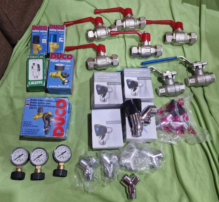 Robinet calorifer,fitinguri pt cupru ,coturi,mufe,teuri,foarfeca