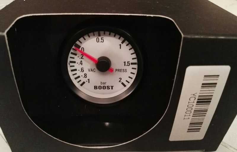 Механичен бустметър 2 бара 52мм,буустметър, Boostmeter,ТОП ЦЕНА