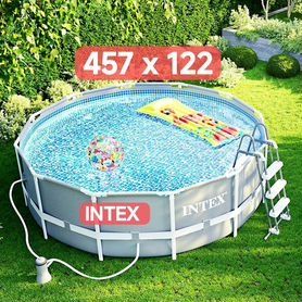 Каркасный бассейн INTEX Prism Frame 26726, 457×122 см
