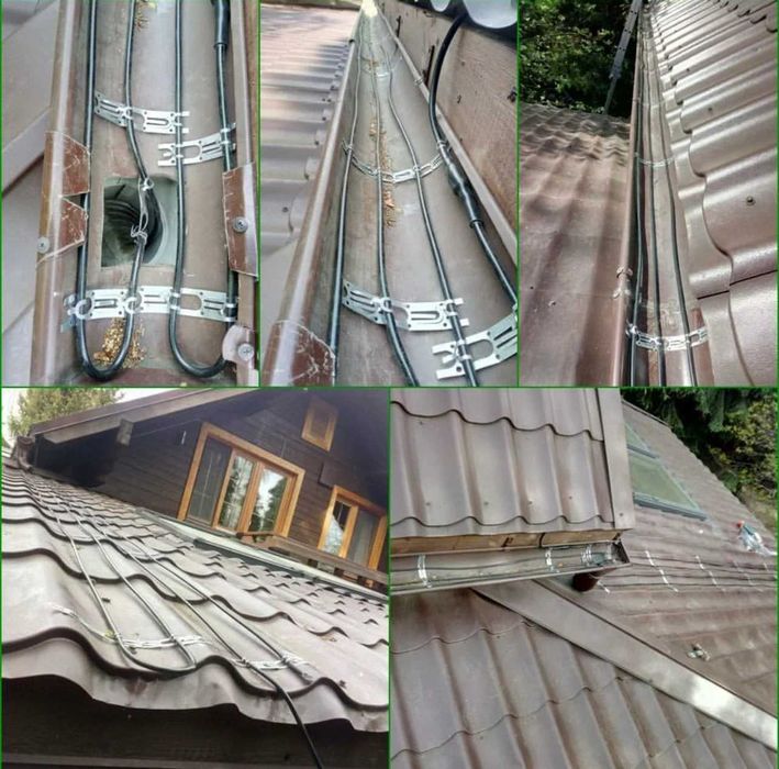 за 1 день греющий кабель • для водостока