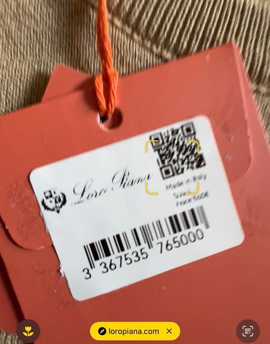 Loro Piana-Автентична чисто нова мъжка тениска номер Л