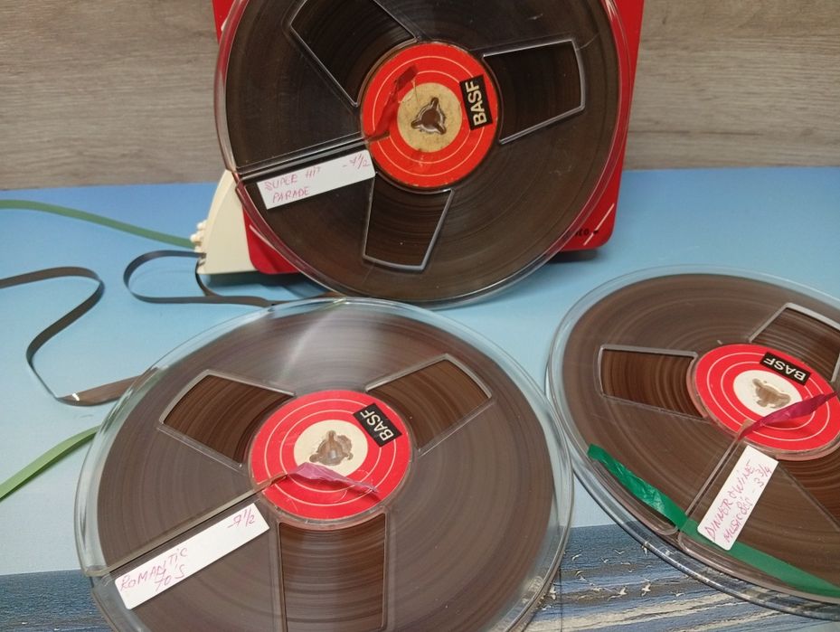 BASF 18 cm set 3  role magnetofon auditie buna