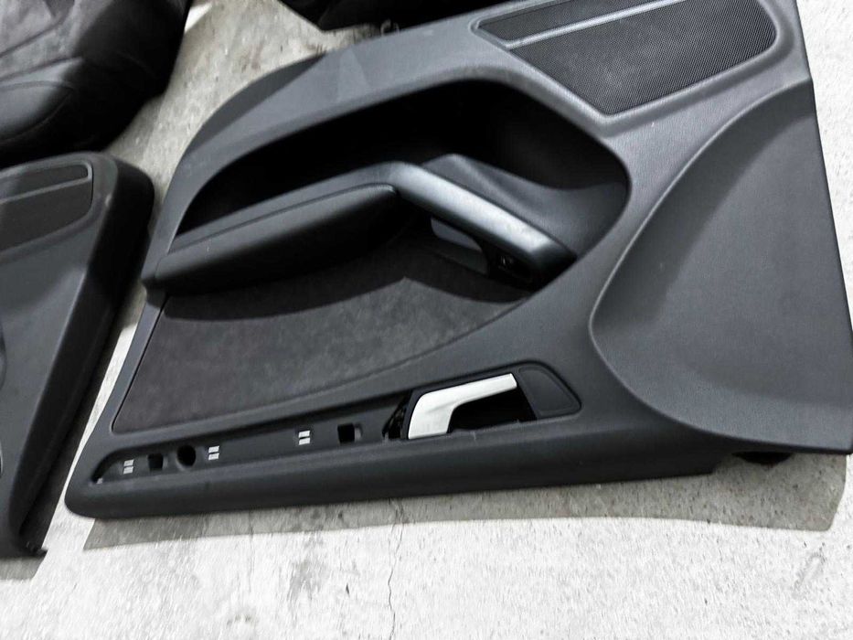Set fete de usa capitonaje piele neagra alcantara S-Line AUDI A4 B8 break 2010