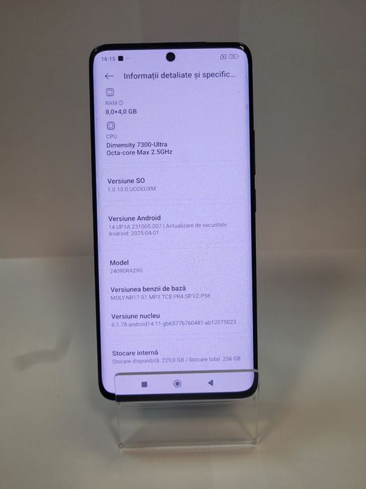 Telefon Xiaomi Redmi Note 14 Pro 256 GB, Cod 116295