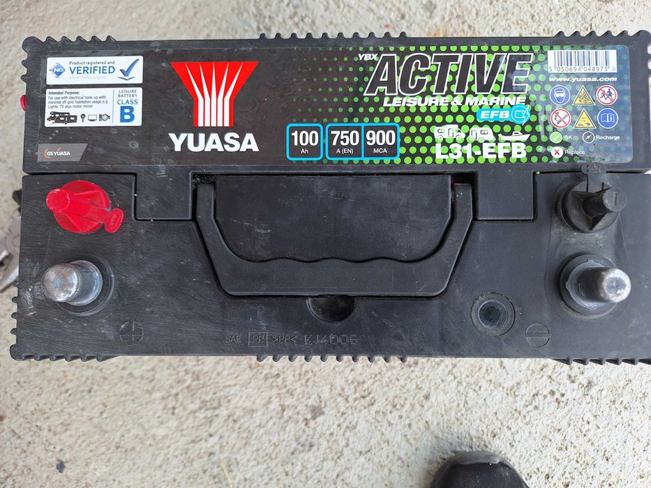 2 Стартерно-тягови акумулатори  YUASA ACTIVE   LEISURE&MARINE  L31-EFB