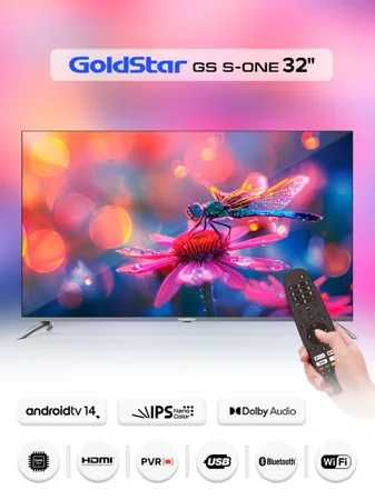 Телевизор GoldStar 32GS TWO Android 14 по Низкой цене+ Доставка!