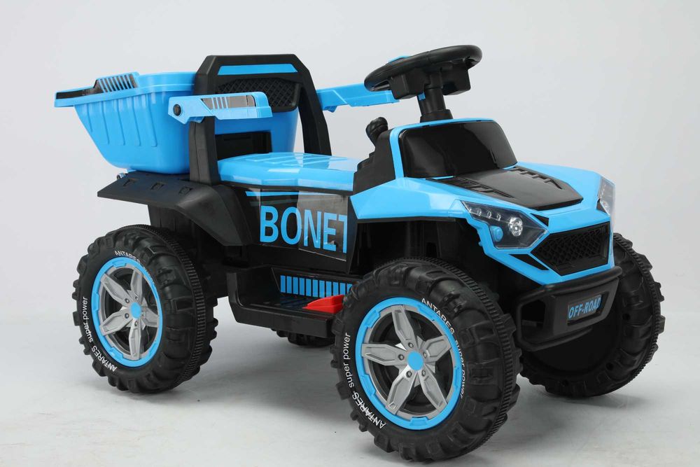 Excavator cu bascula si cupa electrica, Bonet 2x 30W 12V #Blue