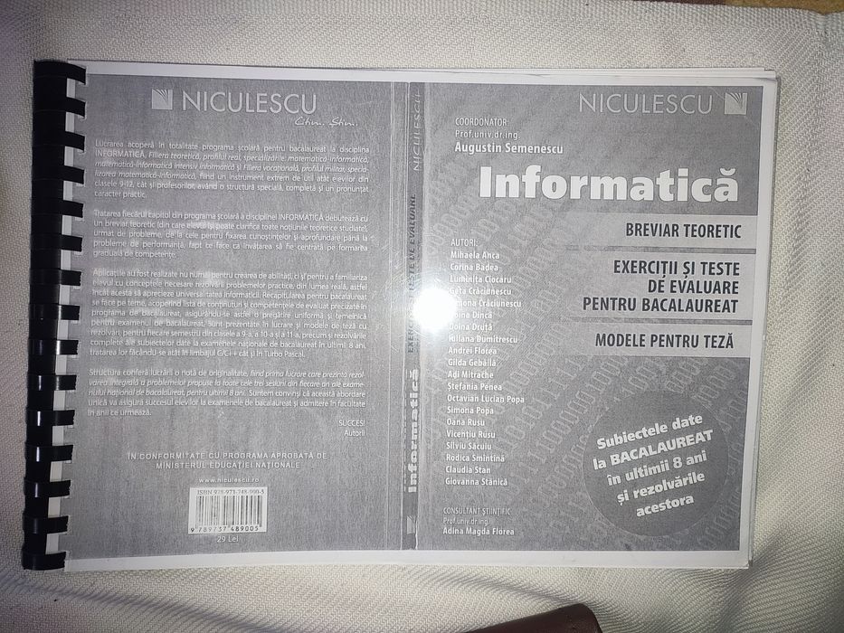 Culegere Bacalaureat informatică