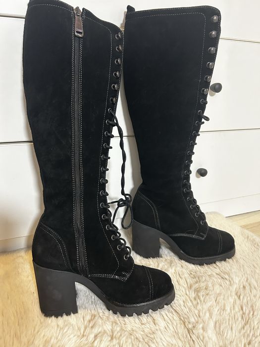 Cizme de piele intoarsa 36