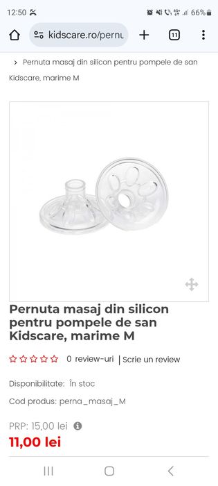 Vând pompă electrică pentru sân, marca Kidscare