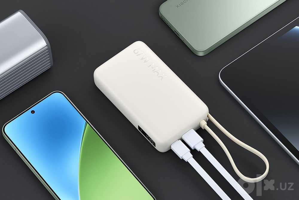 Внешний аккумулятор Xiaomi Power Bank со кабелем 67W (10000 mAh)