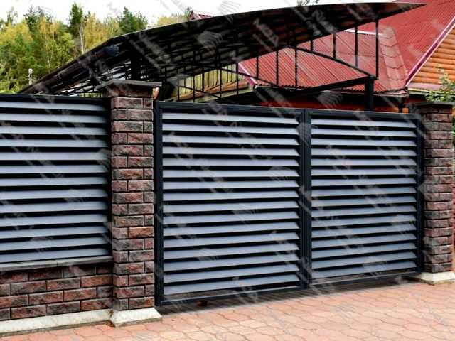 Забор жалюзи еврожалюзи