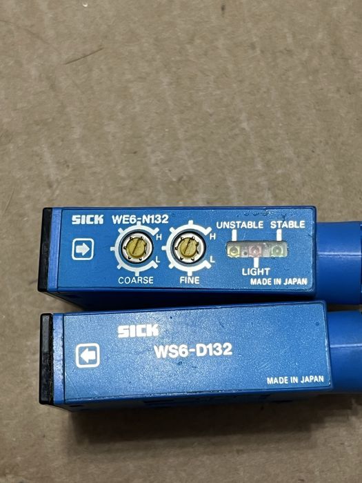 Set senzori fotoelectrici industriali SICK WE6-N132 + WS6-D132 Originali