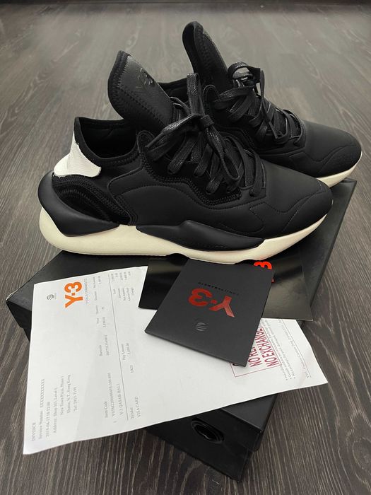 Adidasi Y-3, Kaiwa - Black Premium din Piele NOI Yohji Yamamoto Y3