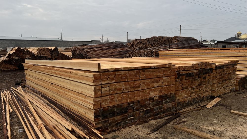 Пиломатериалы | Строиматериалы | Ағаштар | Кругляк | Брус | Стропилы