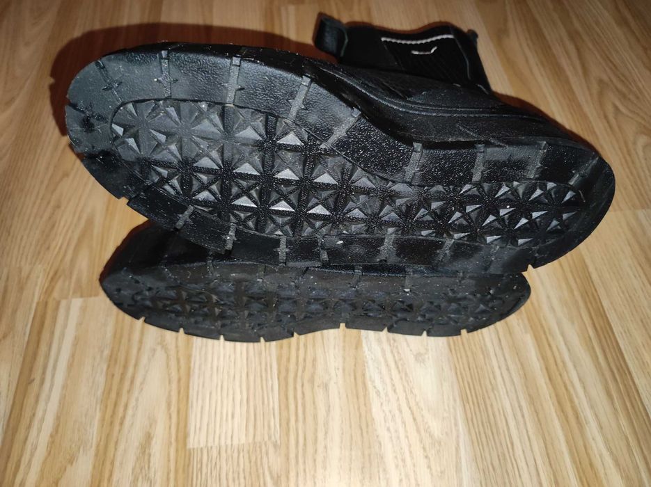 Bocanci piele naturala negri Puma