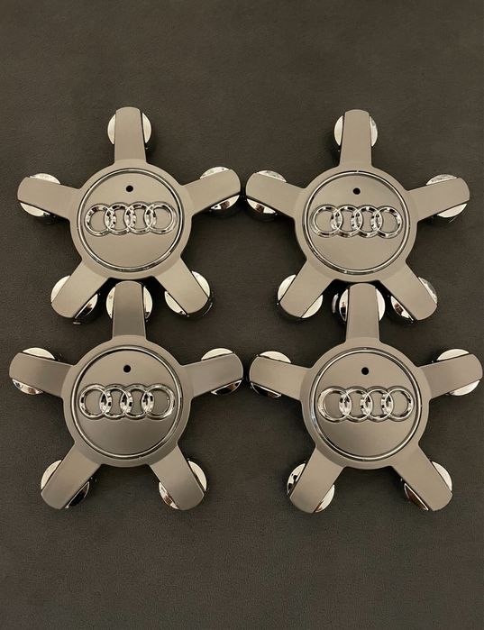 Set capace janta gheara stea Audi 135mm A4 A7 A6 Q5 Q7 Q3 B8 8L A2 A3