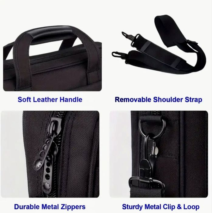 Мъжка бизнес чанта /Луксозно, месинджър офис куфарче за лаптоп 15.6”!