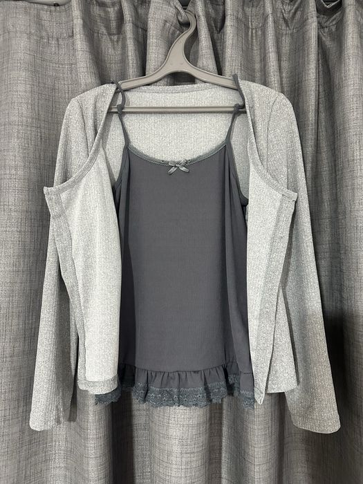 кофточка с вшитой майкой