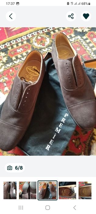 Мужские туфли из замша!