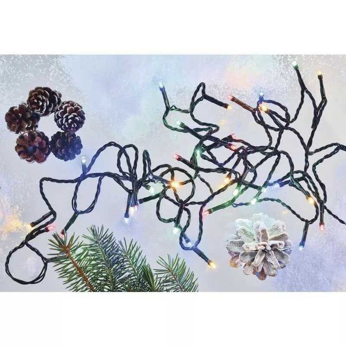 D4AM02 - Коледна светлина, 8м, CLASSIC, многоцветни, FLASH, IP44