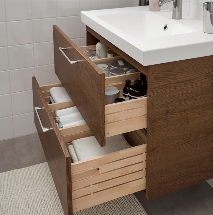 шкаф за мивка за баня от икеа