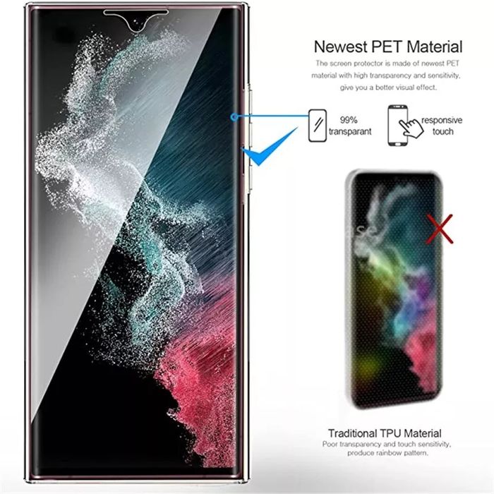 Прозрачен 360 Градуса Кейс за Samsung Galaxy S23 Ultra S22 S21FE