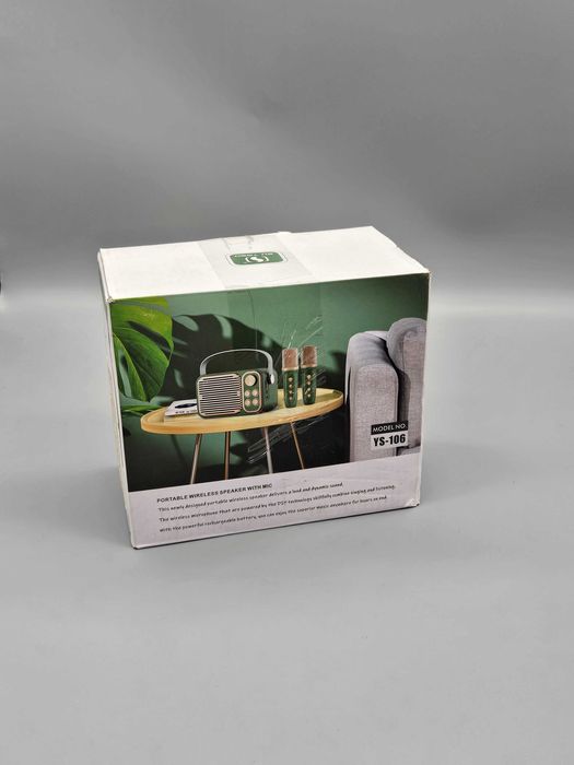 Ретро Bluetooth колонка с микрофон -Bluetooth AUX SD USB