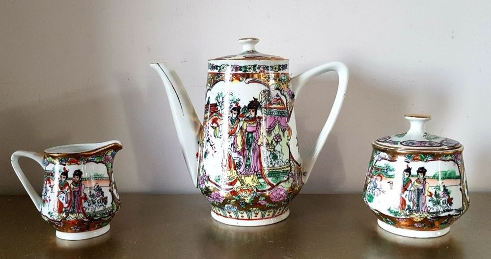 Set cafea/desert vechi de colectie din porțelan