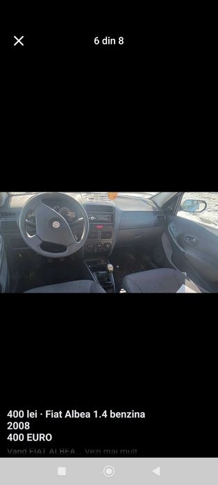 Fiat albeea 2009 vând pret fix nu se mai negociază
