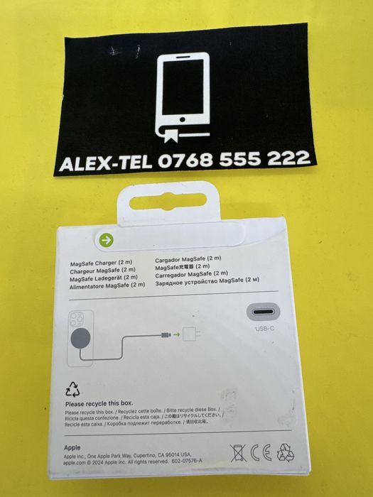 Alex-TEL® Apple MagSafe Charger 2m (MX6Y3ZM/A) Original Apple