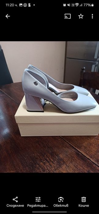 Обувки Fabiano сиви