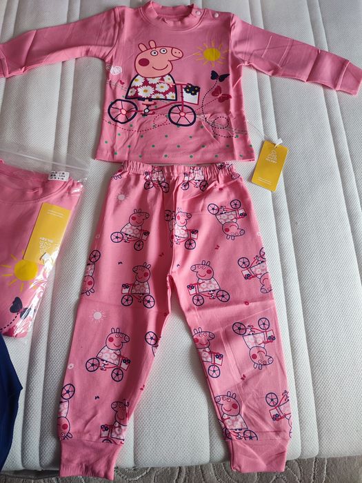 Pijamale copii noi cu Pepa 100% bumbac 80;90;120