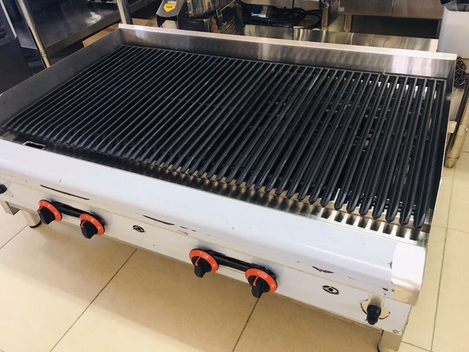 Скара газова Лава Рок Грил с Вулканичен камък 120см.със защита