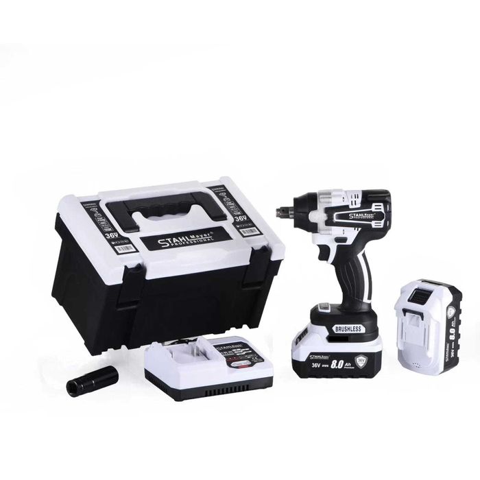Акумулаторен Гайковерт Винтоверт 36V 8ah Ударен STAHLMAYER Модел-2024