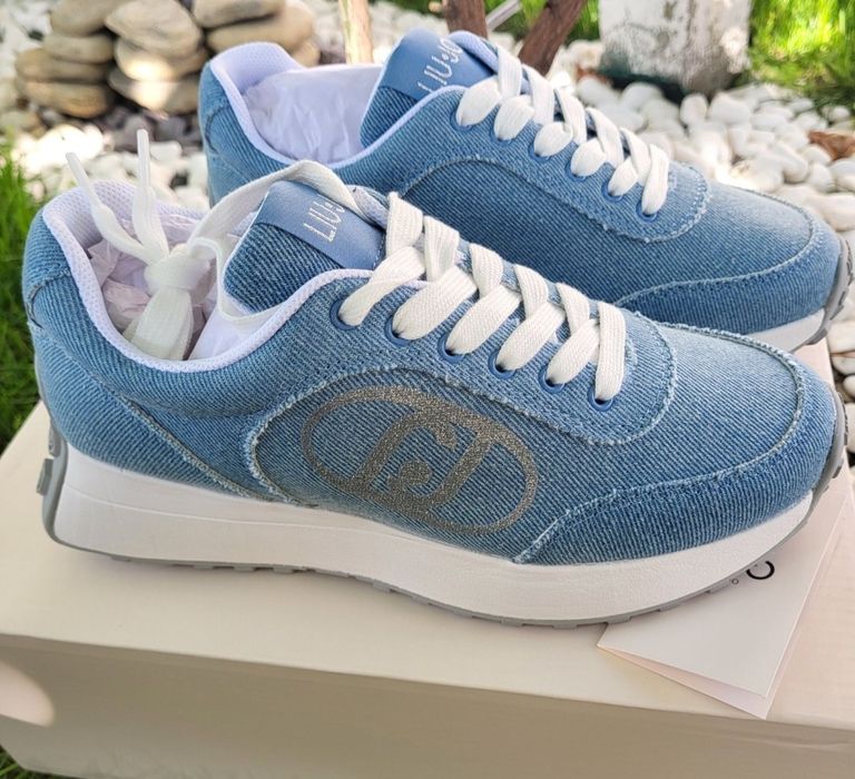LIU JO LOLO 18 нови сини сникърси деним
