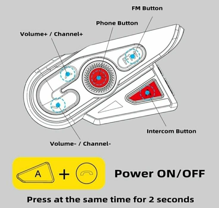 Intercom R15 interphon bluetooth casca moto ATV sistem comunicare walk