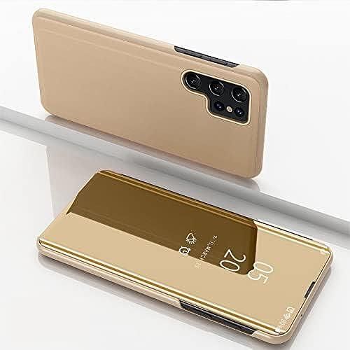 Огледален Калъф Тип Тефтер Clear View за Samsung Galaxy S24 Ultra