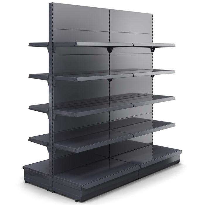 Rafturi metalice de mijloc sau perete culoare gri