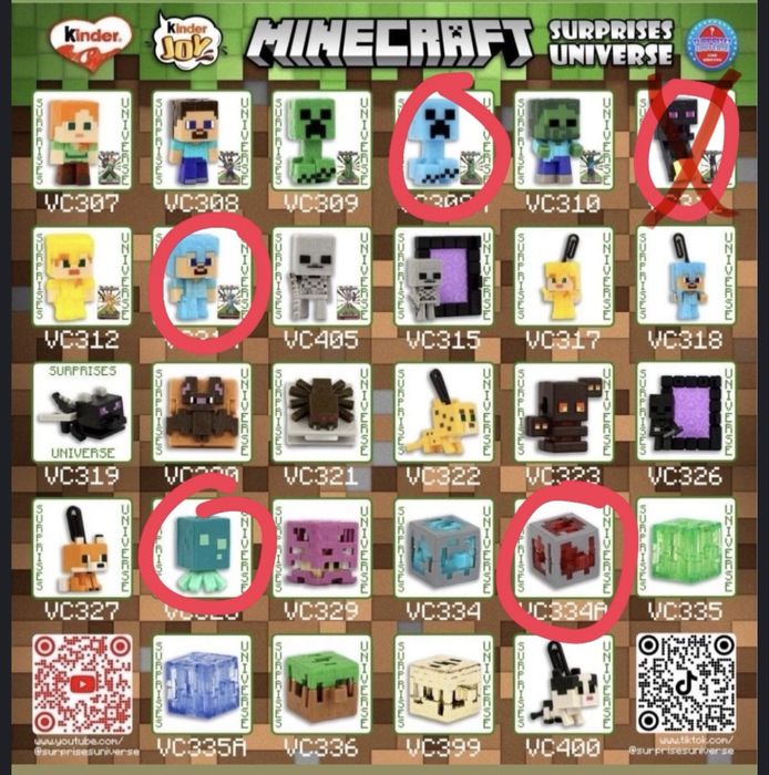 Продам фигурки minecraft