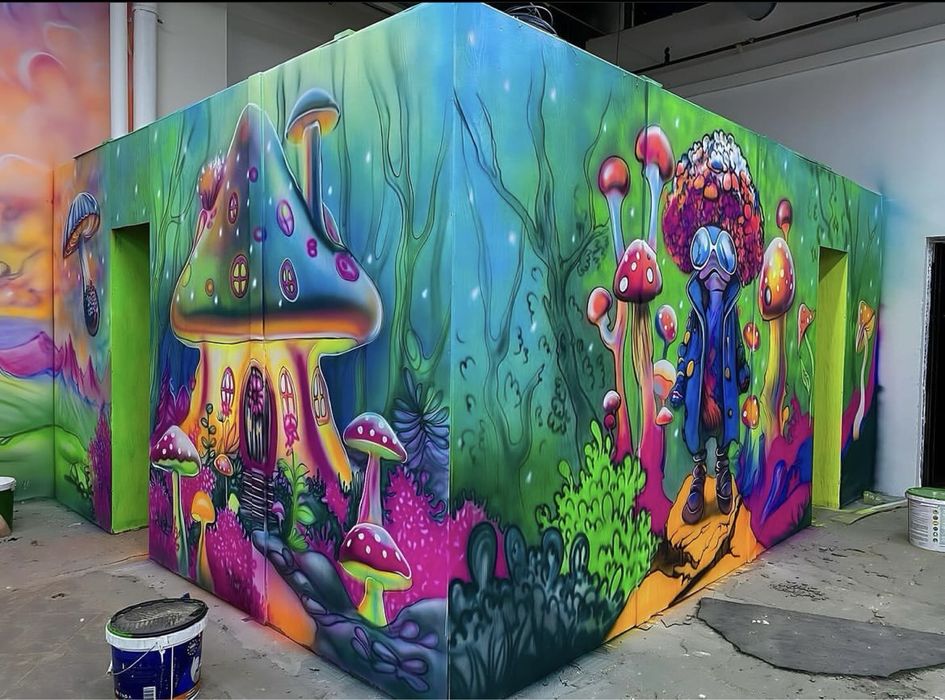 Роспись стен,мурал,художник