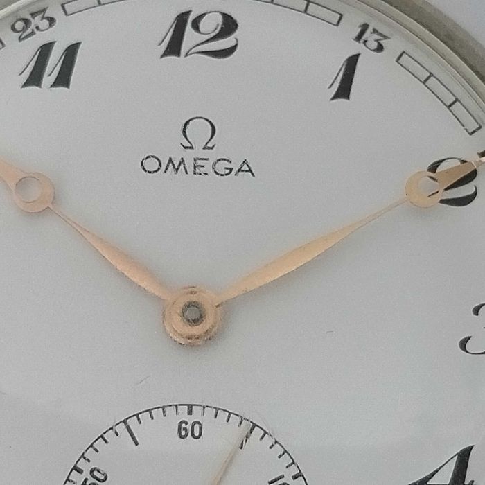 Ω OMEGA джобен часовник, стомана, идеален, много рядък