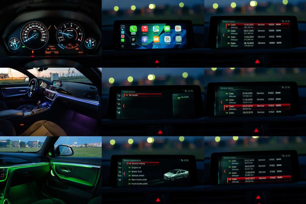BMW Seria 4 420d M-Sport B47 190cp Hi-Fi CarPlay Memorii Ambientale R19