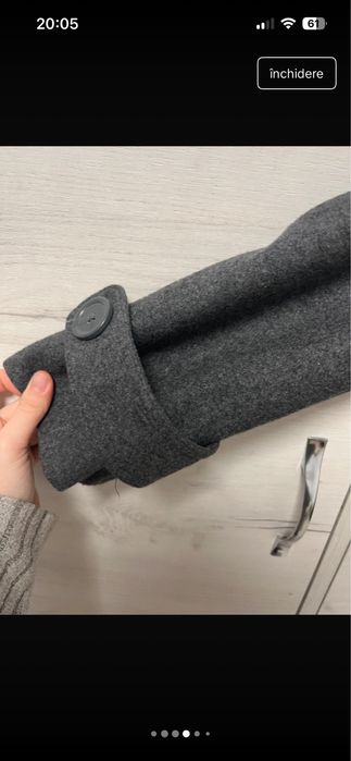 Palton din lana naturala only