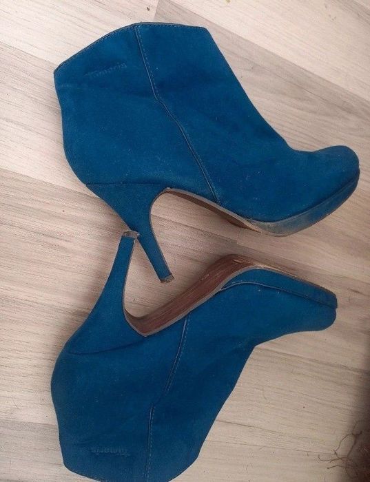 Botine Tamaris ,albastru petrol nr 40