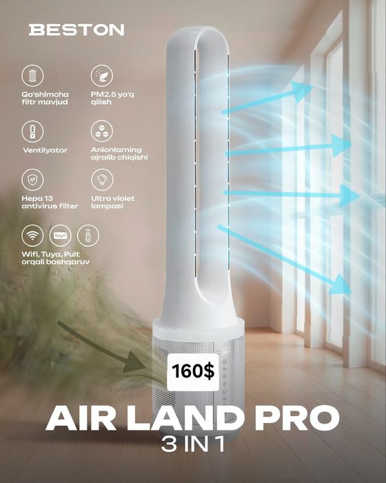 Havo tozalagich va namlagich Beston air land pro