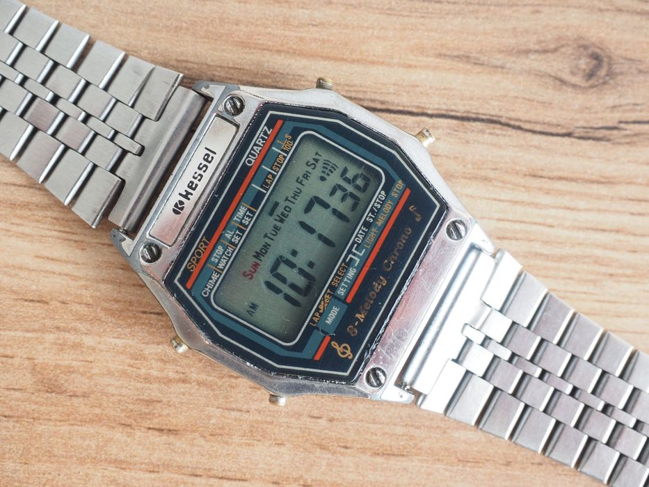 Ceas digital Kessel (Montana), melodii, funcțional, retro