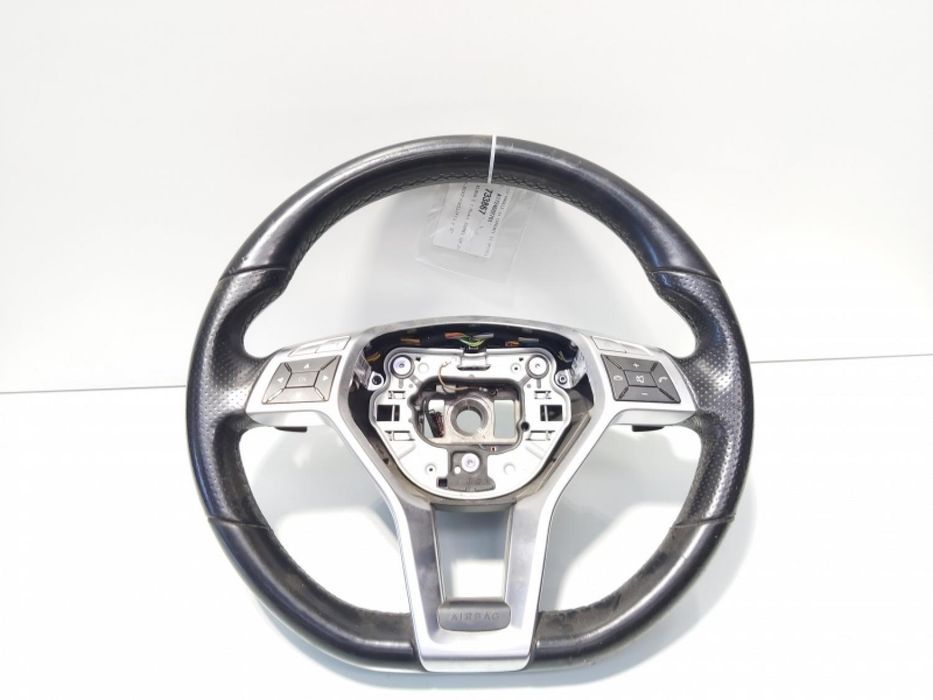 Volan piele cu padele si comenzi, cod A1724602703, Mercedes Clasa C T-Model (S204)