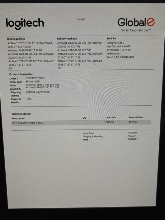 Logitech Pro X Superlight 2 Dex