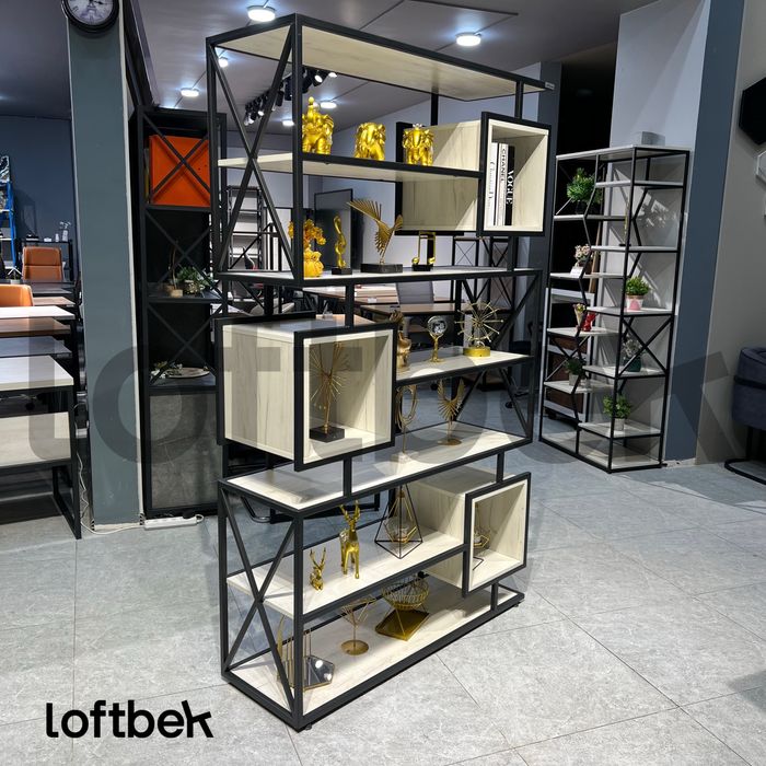 LOFT stelaj, offis mebel, Стеллаж в стиле ЛОФТ, Офисная мебель, полки